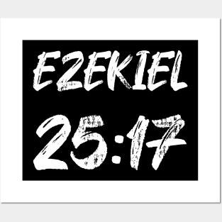 Ezekiel 25:17 Text Typography Posters and Art